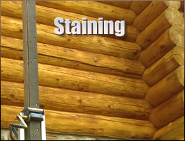  Sumter County, Alabama Log Home Staining